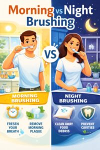 Morning vs Night Brushing