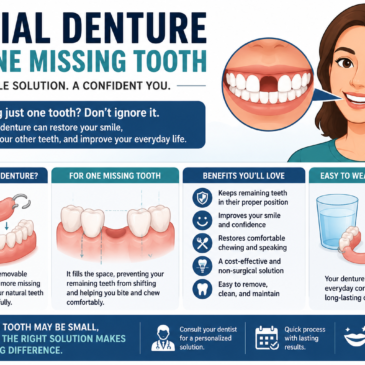Why You Should Consider a Partial Denture for One Missing Tooth